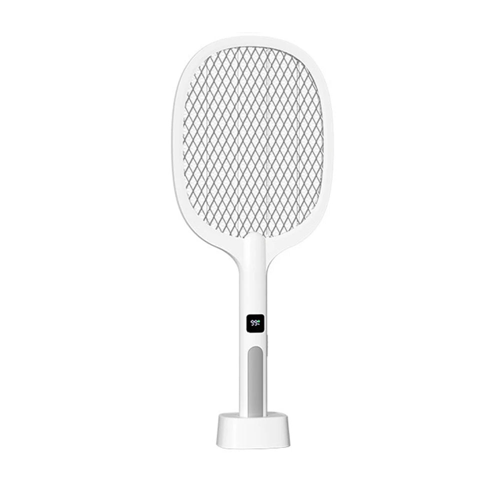 2in1 Electric Fly Swatter Rechargeable Mosquito Killer Lamp Bug Zapper Racket Anti Mosquito Swatter Fly Trap for Indoor Outdoor