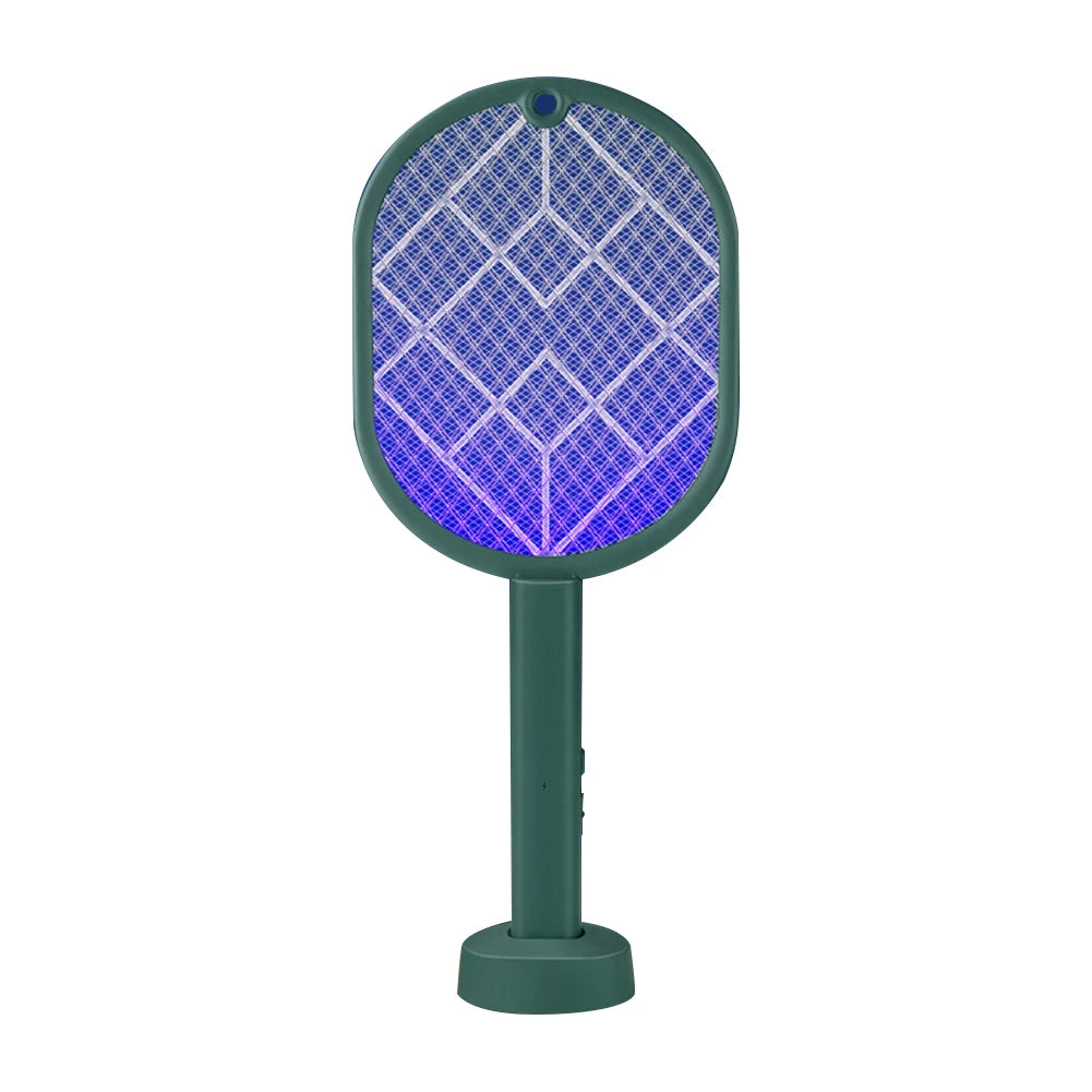 2in1 Electric Fly Swatter Rechargeable Mosquito Killer Lamp Bug Zapper Racket Anti Mosquito Swatter Fly Trap for Indoor Outdoor