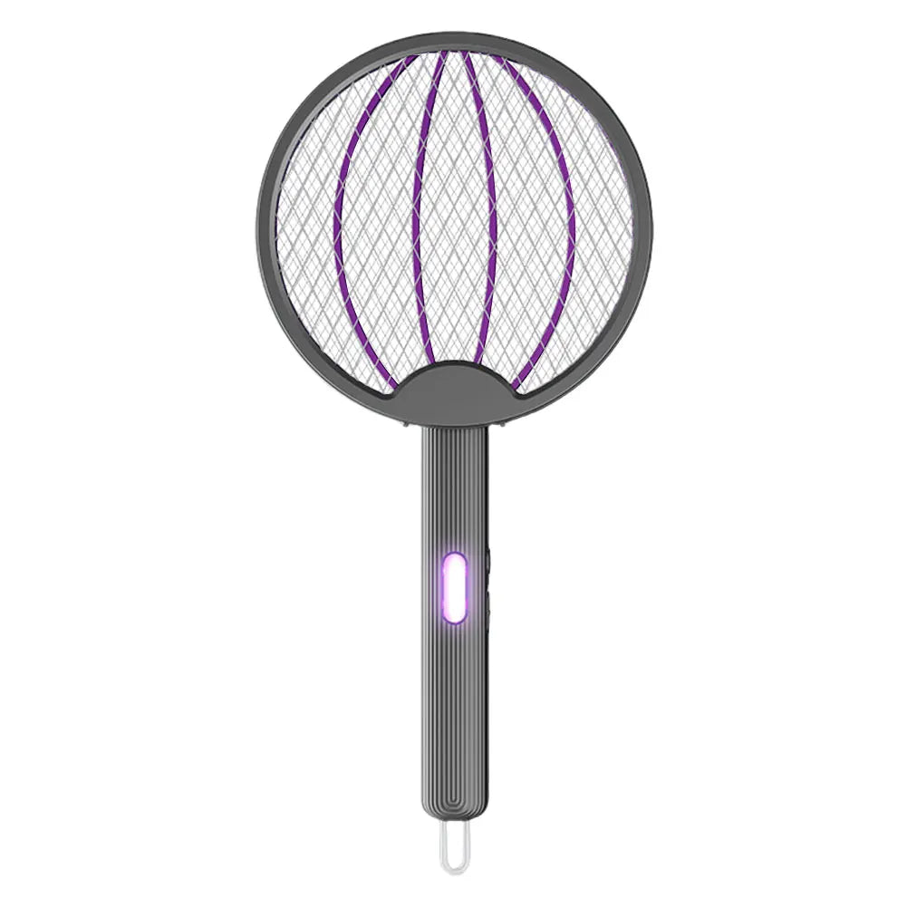 2in1 Electric Fly Swatter Rechargeable Mosquito Killer Lamp Bug Zapper Racket Anti Mosquito Swatter Fly Trap for Indoor Outdoor