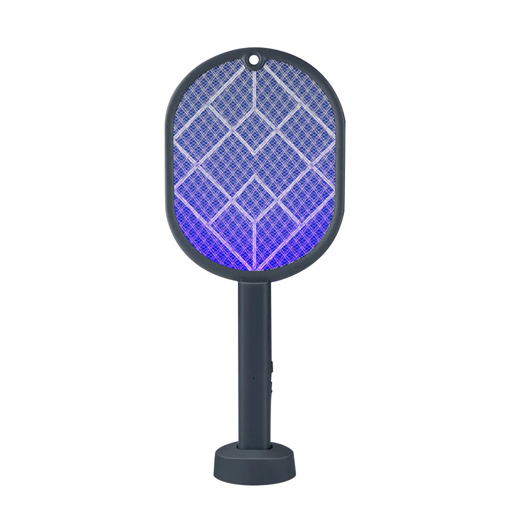 2in1 Electric Fly Swatter Rechargeable Mosquito Killer Lamp Bug Zapper Racket Anti Mosquito Swatter Fly Trap for Indoor Outdoor